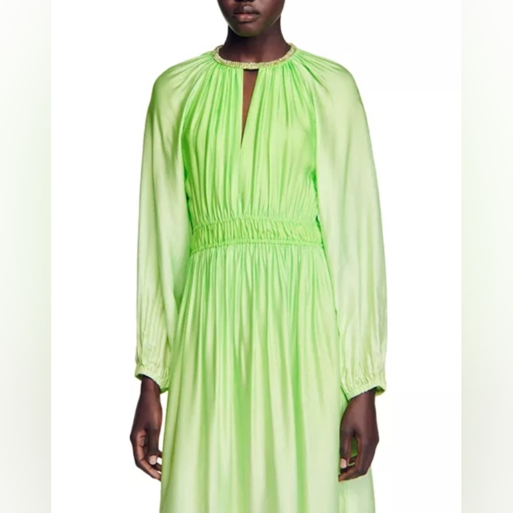 Sandro Aliah Embellished Maxi Dress